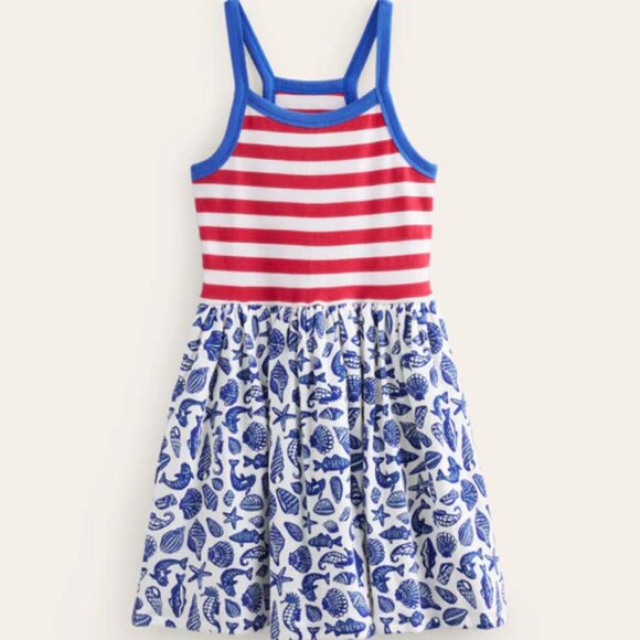 Mini Boden Strappy Hotchpotch Dress - Picture 1 of 4